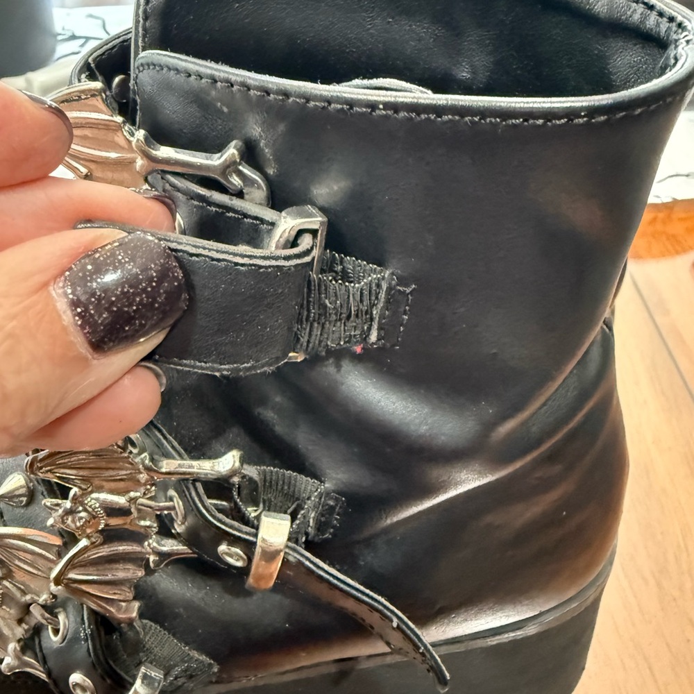 🖤 Demonia Ashes-55 Platform Boots ❤️ - Picture 6 of 10